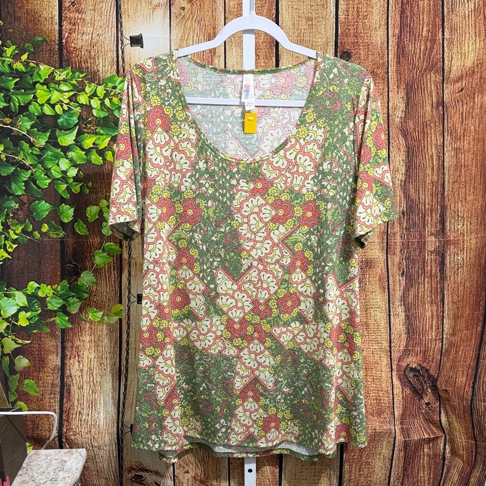 Lularoe Long A-line Blouse Size L